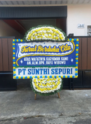 Papan Bunga Duka di Bastiong Talangame