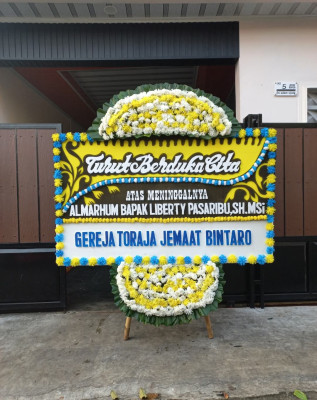 Papan Bunga Duka di Bastiong Talangame